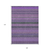9' X 12' Purple Striped Washable Non Skid Indoor Outdoor Area Rug