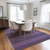 9' X 12' Purple Striped Washable Non Skid Indoor Outdoor Area Rug