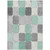 8' X 10' Mint Green And Gray Geometric Washable Indoor Outdoor Area Rug