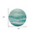 8' Teal Blue And Aqua Round Abstract Washable Indoor Outdoor Area Rug Transitional Style - Teal Blue, Aqua Color
