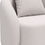 42" Beige Outdoor Accent Chair with Beige Cushions