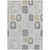 8' X 10' Gray Silver And Gold Geometric Washable Indoor Outdoor Area Rug