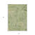 10' X 14' Green And Olive Green Geometric Washable Indoor Outdoor Area Rug