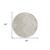 8' Beige And Ivory Round Geometric Washable Indoor Outdoor Area Rug - Beige, Ivory