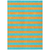 8' X 10' Aqua Striped Washable Non Skid Indoor Outdoor Area Rug