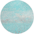 8' Aqua And Teal Blue Round Abstract Washable Indoor Outdoor Area Rug