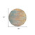 8' Teal Blue Round Abstract Washable Indoor Outdoor Area Rug Transitional Style - Teal Blue Color