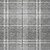 9' X 12' Gray Black And Ivory Plaid Washable Indoor Outdoor Area Rug
