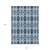 8' X 10' Navy Blue And Denim Blue Moroccan Washable Indoor Outdoor Area Rug