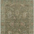 10' X 14' Olive Green And Rust Floral Washable Indoor Outdoor Area Rug