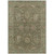 10' X 14' Olive Green And Rust Floral Washable Indoor Outdoor Area Rug