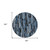 8' Blue Black And Gray Round Striped Washable Indoor Outdoor Area Rug - Blue, Black, Gray