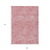 9' X 12' Blush And Ivory Abstract Washable Indoor Outdoor Area Rug