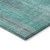 10' X 14' Teal Striped Washable Non Skid Indoor Outdoor Area Rug - Teal Blue