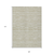 9' X 12' Taupe Beige And Tan Striped Washable Indoor Outdoor Area Rug
