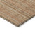 10' X 14' Rust Beige And Linen Striped Washable Indoor Outdoor Area Rug