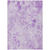 9' X 12' Lavender And Purple Floral Washable Indoor Outdoor Area Rug