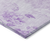 9' X 12' Lavender And Purple Floral Washable Indoor Outdoor Area Rug