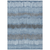 10' X 14' Blue Black And Gray Striped Washable Indoor Outdoor Area Rug