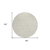 8' Beige And Linen Round Abstract Washable Indoor Outdoor Area Rug