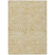 9' X 12' Gold And Beige Abstract Washable Indoor Outdoor Area Rug