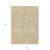 9' X 12' Gold And Beige Abstract Washable Indoor Outdoor Area Rug