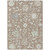 8' X 10' Taupe Beige And Gray Floral Washable Indoor Outdoor Area Rug - Taupe, Beige, Gray