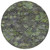 8' Green Charcoal And Black Round Floral Washable Indoor Outdoor Area Rug