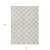 8' X 10' Ivory And Gray Polka Dot Washable Indoor Outdoor Area Rug