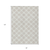 8' X 10' Ivory And Gray Polka Dot Washable Indoor Outdoor Area Rug