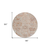 8' Coral And Gray Round Damask Washable Indoor Outdoor Area Rug