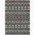 9' X 12' Charcoal Brown And Ivory Moroccan Washable Indoor Outdoor Area Rug