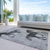 8' X 10' Gray And Charcoal Horse Washable Indoor Outdoor Area Rug