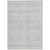 8' X 10' Silver And Ivory Southwestern Washable Indoor Outdoor Area Rug