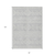 8' X 10' Silver And Ivory Southwestern Washable Indoor Outdoor Area Rug