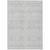 8' X 10' Silver And Ivory Southwestern Washable Indoor Outdoor Area Rug