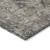 9' X 12' Taupe and Dark Taupe Oriental Washable Non Skid Indoor Outdoor Area Rug