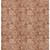 9' X 12' Terra Cotta And Copper Floral Washable Indoor Outdoor Area Rug