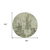 8' Artichoke Green And Fern Green Round Abstract Washable Indoor Outdoor Area Rug