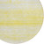 8' Yellow And Ivory Round Striped Washable Indoor Outdoor Area Rug