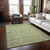 8' X 10' Sage And Ivory Geometric Washable Indoor Outdoor Area Rug - Sage, Ivory