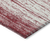10' X 14' Merlot And Ivory Striped Washable Indoor Outdoor Area Rug