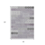 8' X 10' Lavender Gray And Ivory Floral Washable Indoor Outdoor Area Rug