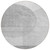 8' Gray Silver And Ivory Round Geometric Washable Indoor Outdoor Area Rug