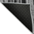 8' Gray And Black Round Striped Washable Indoor Outdoor Area Rug