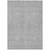 9' X 12' Gray And Ivory Geometric Washable Indoor Outdoor Area Rug