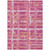 10' X 14' Blush Pink And Orange Striped Washable Indoor Outdoor Area Rug