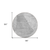 8' Gray Silver And Ivory Round Abstract Washable Indoor Outdoor Area Rug