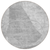 8' Gray Silver And Ivory Round Abstract Washable Indoor Outdoor Area Rug
