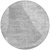 8' Gray Silver And Ivory Round Abstract Washable Indoor Outdoor Area Rug